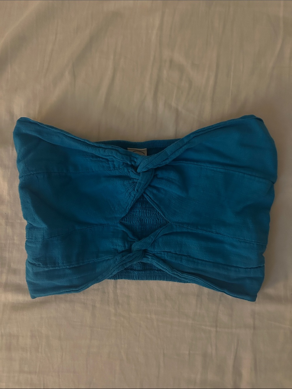 Blanco By Nature Electric Blue Cropped Tube Top